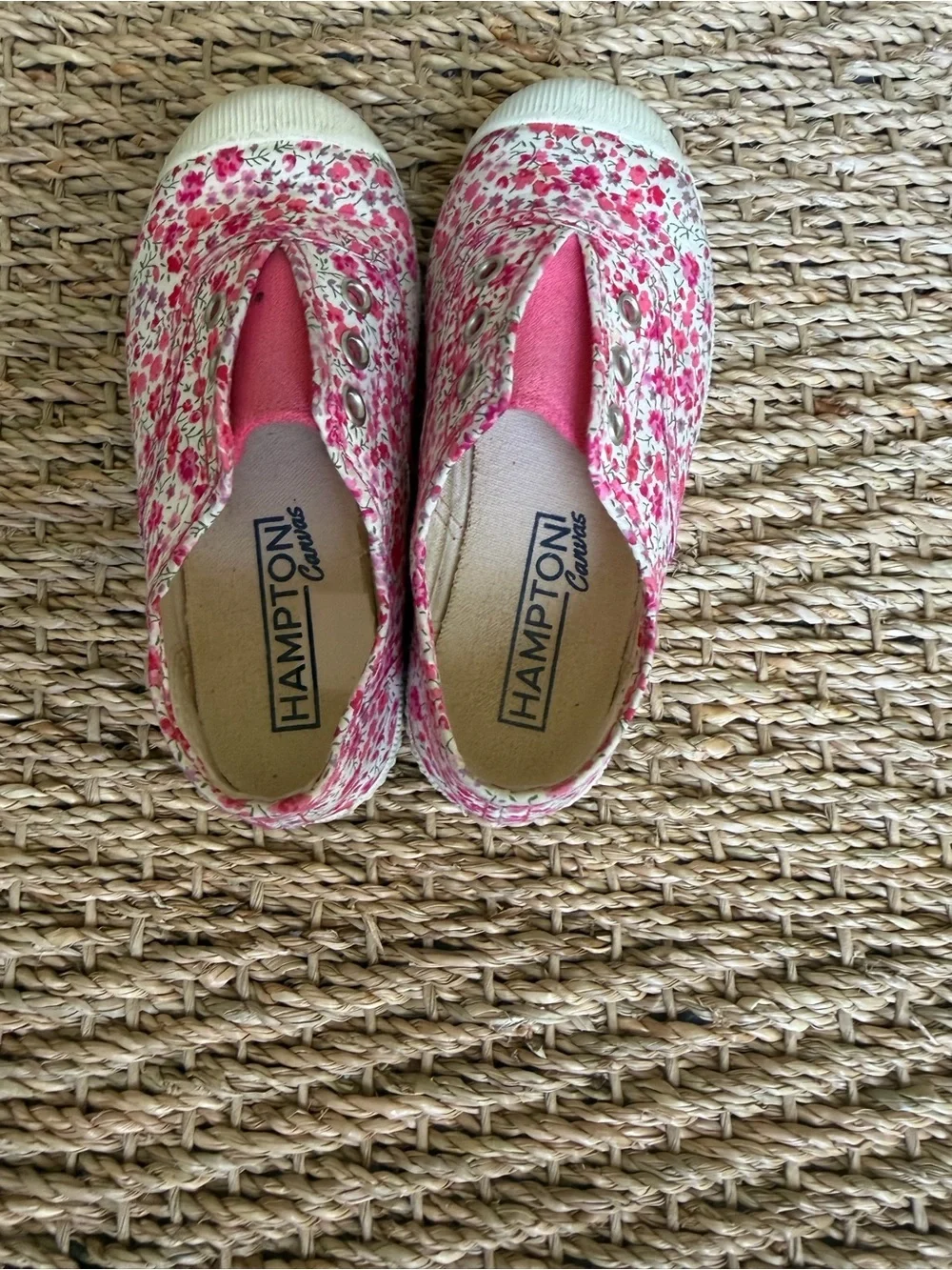 🌸 Hampton Canvas Floral Slip-On Shoes | Made in Spain | EU 25 🌸